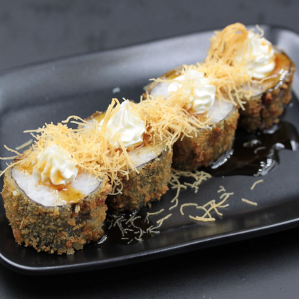 Maki hot roll saumon cheese kataifi